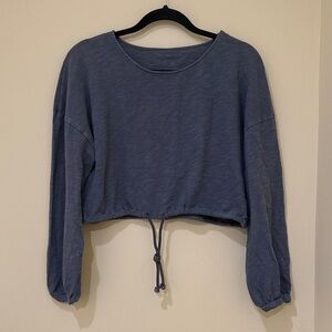 American Eagle Outfitters Drawstring  Women’s Crop Top |Casual cropped top Large